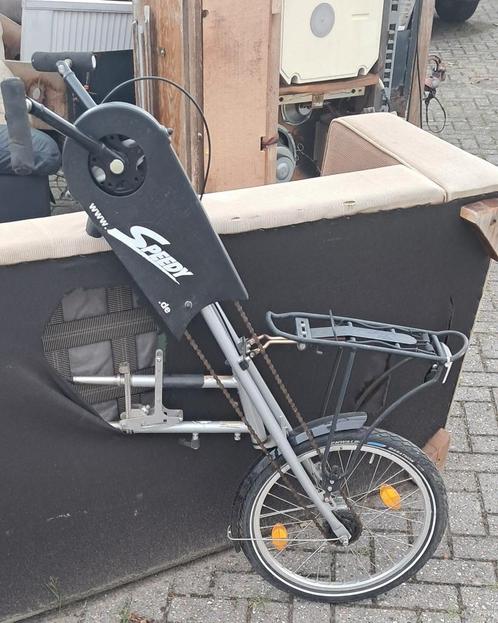 Speedy Aankoppel Handbike/Rolstoel fiets met 8 versnellingen, Fietsen en Brommers, Fietsaccessoires | Aanhangers en Karren, Gebruikt