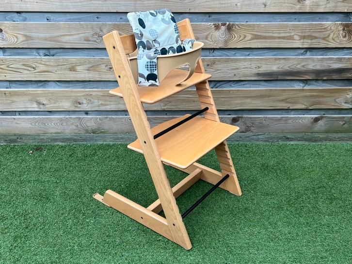 Stokke Tripp Trapp  | Nieuw Model | Compleet | Naturel!, Kinderen en Baby's, Kinderstoelen, Zo goed als nieuw, Meegroeistoel, Ophalen