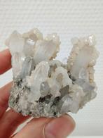 Bergkristal met dolomiet en pyriet, Verzamelen, Mineralen en Fossielen, Ophalen of Verzenden, Mineraal