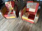 Originele Jantine Ranzijn fauteuils, Huis en Inrichting, Ophalen, Hout, Gebruikt, 75 tot 100 cm