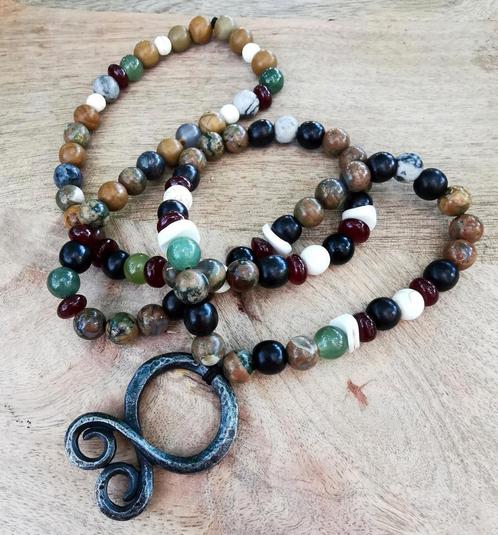 krachtige geknoopte ketting, Sieraden, Tassen en Uiterlijk, Kettingen, Nieuw, Steen of Mineraal, Verzenden