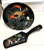 Wandbord en  Taartschep  circa 1950 Ook per stuk te koop, Antiek en Kunst, Antiek | Servies los, Ophalen of Verzenden