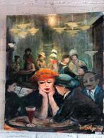 Drank maakt sentimenteel in het eetcafe., Antiek en Kunst, Kunst | Schilderijen | Klassiek, Ophalen