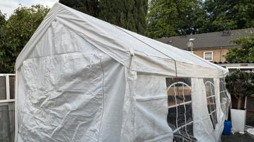 Partytent 6x3 meter wit (afsluitbaar) beschikbaar voor biedingen