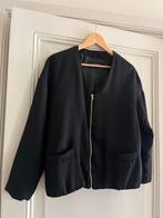 Zara Zwart Jasje met rits - Blazer - Maat M, Zara, Ophalen of Verzenden, Maat 38/40 (M), Zwart