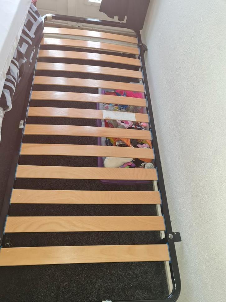 Bedbodem met poten 80x200, Huis en Inrichting, Slaapkamer | Matrassen en Bedbodems, Zo goed als nieuw, 80 cm, Eenpersoons, Ophalen
