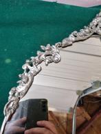 spiegel ovaal met ornamet zilver kleurig, Ophalen of Verzenden
