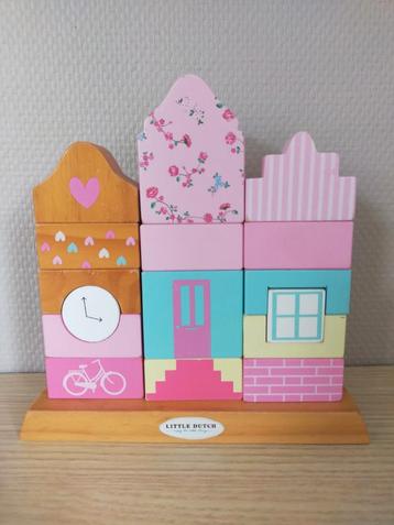 Little Dutch Grachtenhuis Stapelblokken stapel gevel huisjes beschikbaar voor biedingen