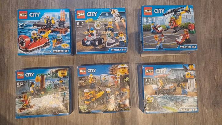 Lego city sets: 60106 / 60077 /60100 /60171 /60184 /60163 , Kinderen en Baby's, Speelgoed | Duplo en Lego, Zo goed als nieuw, Lego