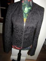 E1066 Soya Concept mt 38 jasje zwart gobelin rits, Kleding | Dames, Maat 38/40 (M), Zwart, Zo goed als nieuw, Jasje