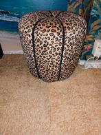 Panter poef - decoratief, Ophalen, Minder dan 50 cm, Rond, Minder dan 50 cm