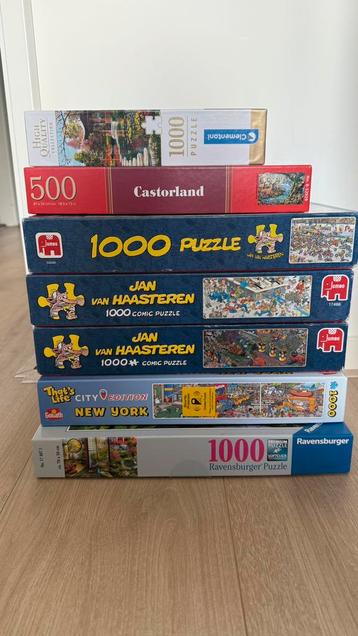 Puzzels van Haasteren, Castorland, Clementoni, Ravensburger beschikbaar voor biedingen