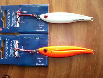 80 en 60 grams Aquantic roofvis pilkers / kunstaas pilkers beschikbaar voor biedingen