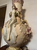 Art Nouveau Vaas met Dame, Antiek en Kunst, Ophalen