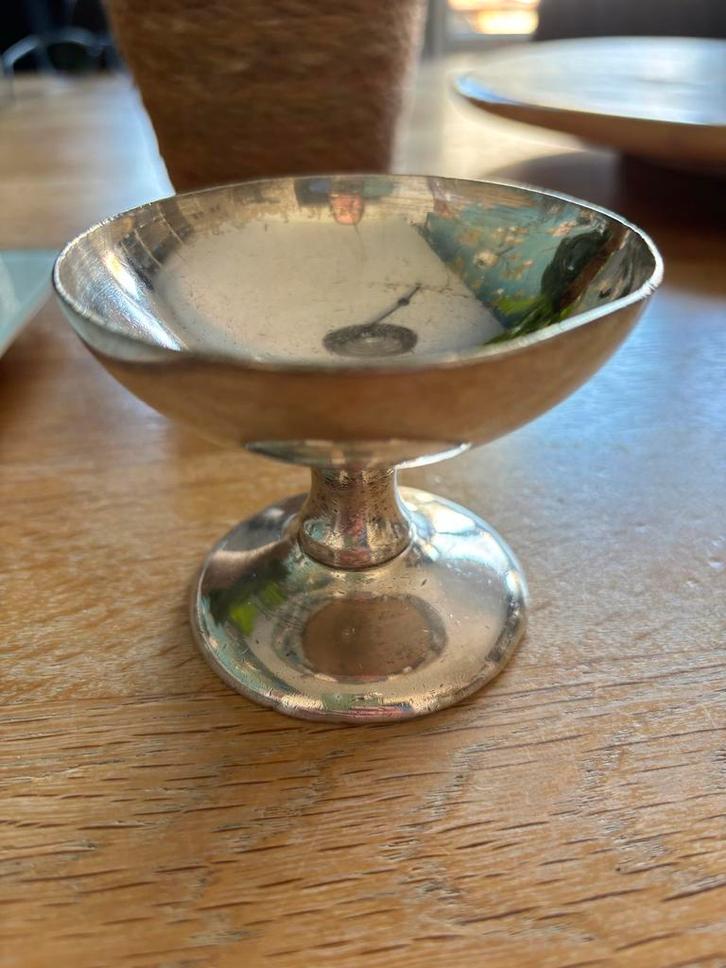 Verzilverde ijscoupe Ruteck's (1923-1964), Antiek en Kunst, Antiek | Goud en Zilver, Zilver, Ophalen of Verzenden