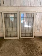 Twee glas- in-lood ramen, Doe-het-zelf en Verbouw, Glas en Ramen, Ophalen, Gebruikt, Minder dan 80 cm, Glas in lood