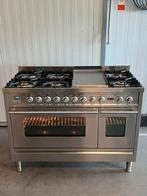 Luxe Boretti 7-pits RVS-fornuis 120 cm met frytop, Ophalen of Verzenden