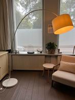 Vloerlamp stoffen kap wit, Huis en Inrichting, Lampen | Vloerlampen, Ophalen of Verzenden, Zo goed als nieuw, Stof, 150 tot 200 cm