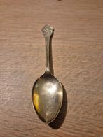 Verzilverde geboortelepel Spaarbank Amsterdam, Antiek en Kunst, Antiek | Bestek, Ophalen of Verzenden