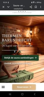 2x dagentree 5***** sauna-/wellnesscomplex Barendrecht, Tickets en Kaartjes, Twee personen