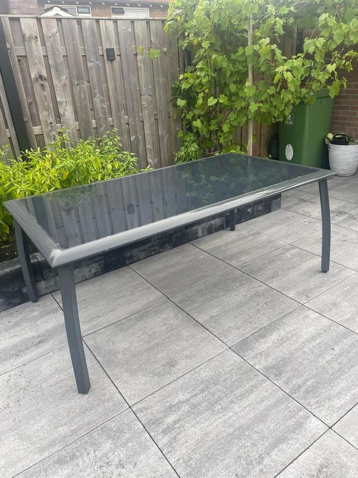 Tuin tafel - Rechthoekig, Tuin en Terras, Tuintafels, Zo goed als nieuw, Rechthoekig, Metaal, Ophalen of Verzenden