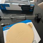Napoleon rotisserie gril set en pizza steen, Tuin en Terras, Barbecue-accessoires, Ophalen, Zo goed als nieuw