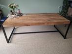 Industriele mango houten eettafel, Huis en Inrichting, Tafels | Sidetables, 200 cm of meer, Ophalen of Verzenden, Zo goed als nieuw