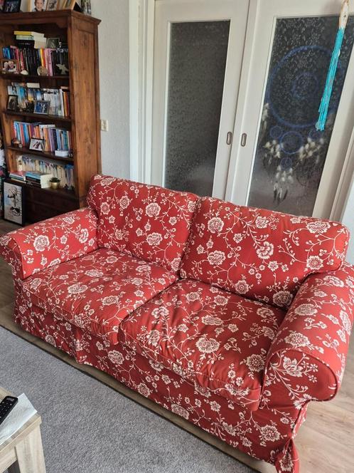 Te koop twee hoezen voor de 2-persoons Ektorp bank., Huis en Inrichting, Banken | Sofa's en Chaises Longues, Zo goed als nieuw