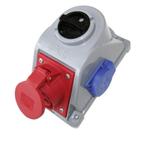 CEE 16A wanddoos met hoofdschakelaar 380V - 400V, Verzenden, Nieuw