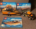 Lego City 60085 speedboot met auto, Kinderen en Baby's, Speelgoed | Duplo en Lego, Ophalen of Verzenden, Zo goed als nieuw, Complete set