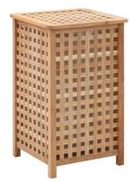 Wasmand waskorf hout met binnenzak GRATIS VERZENDING, Verzenden, Nieuw, Bruin, Overige typen