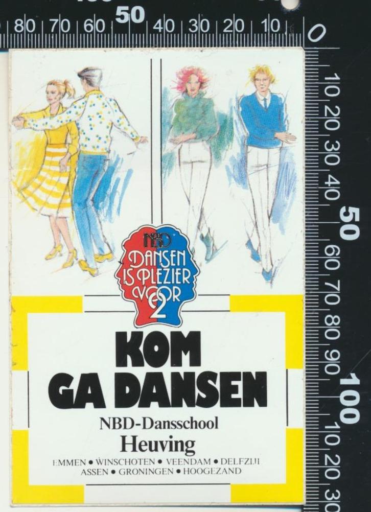 Sticker: Dansschool Heuving - Emmen (7), Verzamelen, Stickers, Zo goed als nieuw, Bedrijf of Vereniging, Ophalen of Verzenden