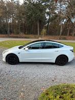 Tesla Model 3 long range AWD 2019 Wit, Auto's, Automaat, 1831 kg, Zwart, Wit