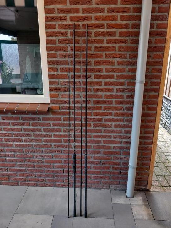 2 Mooie 12ft Fox Warrior Old Skool Karperhengels, Watersport en Boten, Hengelsport | Karpervissen, Gebruikt, Werphengel, Ophalen