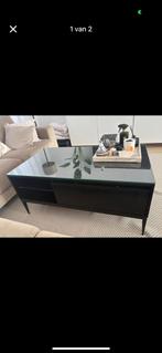 Salontafel zwart, Huis en Inrichting, Ophalen, 100 tot 150 cm, 50 tot 100 cm, Zo goed als nieuw