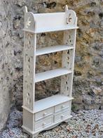 Prachtige witte brocante witte kast boekenkast rek opzetkast, Antiek en Kunst, Antiek | Meubels | Kasten, Ophalen