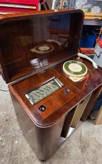 Vintage Rafio Radio met Platenspeler. Defect., Antiek en Kunst, Ophalen