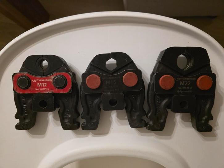 Rothenberger persbek mini M12, M15 & M22 SET, Doe-het-zelf en Verbouw, Gereedschap | Handgereedschap, Gebruikt, Ophalen of Verzenden