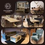 *OPRUIMING* Landelijke buffetkast 200 cm €2295 NU €1395 (13), Met deur(en), 200 cm of meer, Landelijke buffetkast winkelkast gespoten ral 9010 zijglas