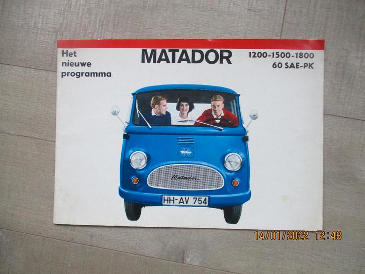Tempo Matador folder +/- 1964   SALE !!, Boeken, Auto's | Folders en Tijdschriften, Zo goed als nieuw, Overige merken, Verzenden