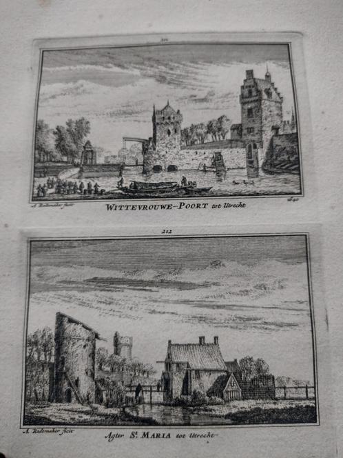 211/212 Utrecht St.Maria en Wittenvrouwen Poort dl 3, Antiek en Kunst, Kunst | Etsen en Gravures, Ophalen of Verzenden