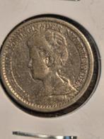 25 Cent 1925 Wilhelmina, Zilver, 25 cent, Ophalen of Verzenden, Koningin Wilhelmina