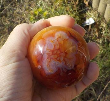 Carneool Bol - ø 6 cm. beschikbaar voor biedingen