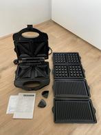 Tosti-apparaat/Grill/Wafelijzer - 3 in 1!, Ophalen of Verzenden, Uitneembare platen, Gebruikt