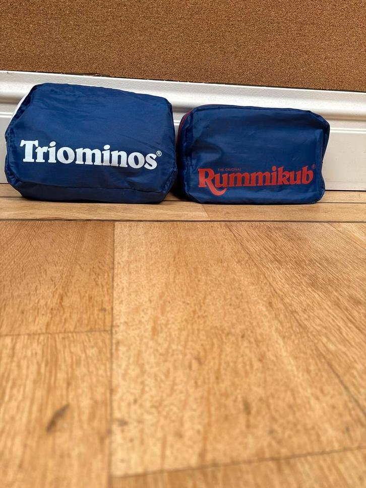 Triominos & Rummikub Reisspel - Complete Set, Hobby en Vrije tijd, Gezelschapsspellen | Bordspellen, Zo goed als nieuw, Een of twee spelers