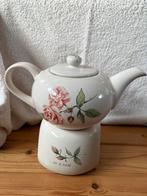 Jet en company theepot en theelichtje rozen, Huis en Inrichting, Keuken | Servies, Overige typen, Ophalen of Verzenden, Zo goed als nieuw