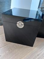 2 zwart gelakte opbergkisten 30x30x30 -   Lifestyle 94, Ophalen of Verzenden, Zo goed als nieuw, Rechthoekig, Overige materialen