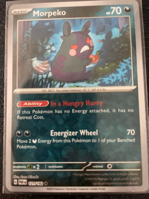 Morpeko Pokemon Kaart 2023 - 121/182, Hobby en Vrije tijd, Verzamelkaartspellen | Pokémon, Zo goed als nieuw, Losse kaart, Ophalen of Verzenden