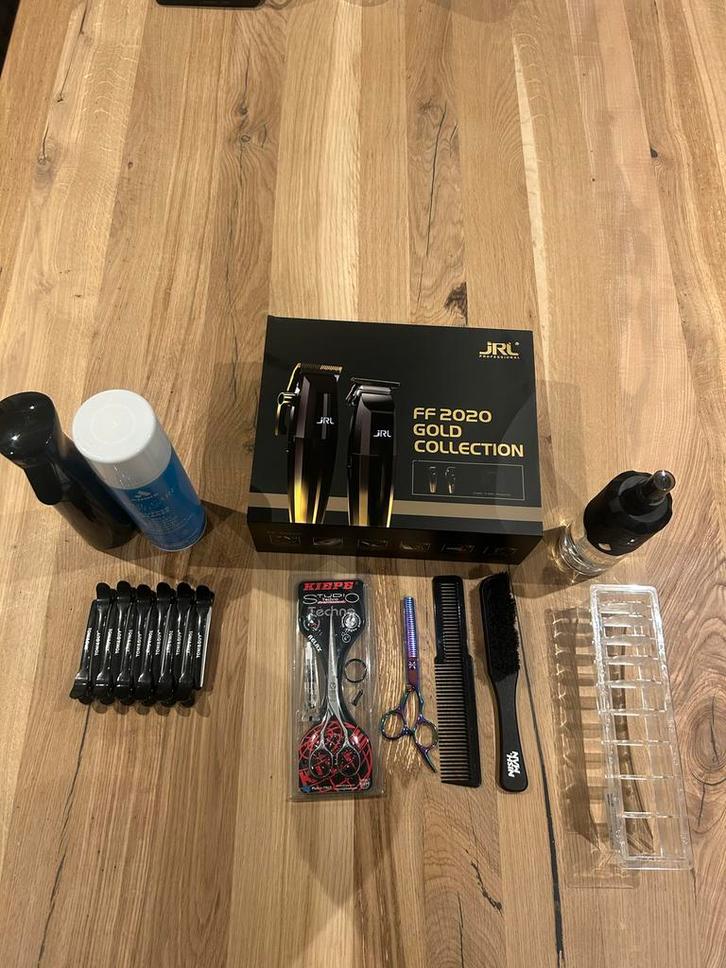 Complete kappersset. Jrl tondeuse en trimmer. Kiepe schaar., Sieraden, Tassen en Uiterlijk, Uiterlijk | Haarverzorging, Nieuw