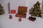 oud houten speelgoed kistje trein trom tol poppenhuis beer, Poppenhuis, Ophalen of Verzenden